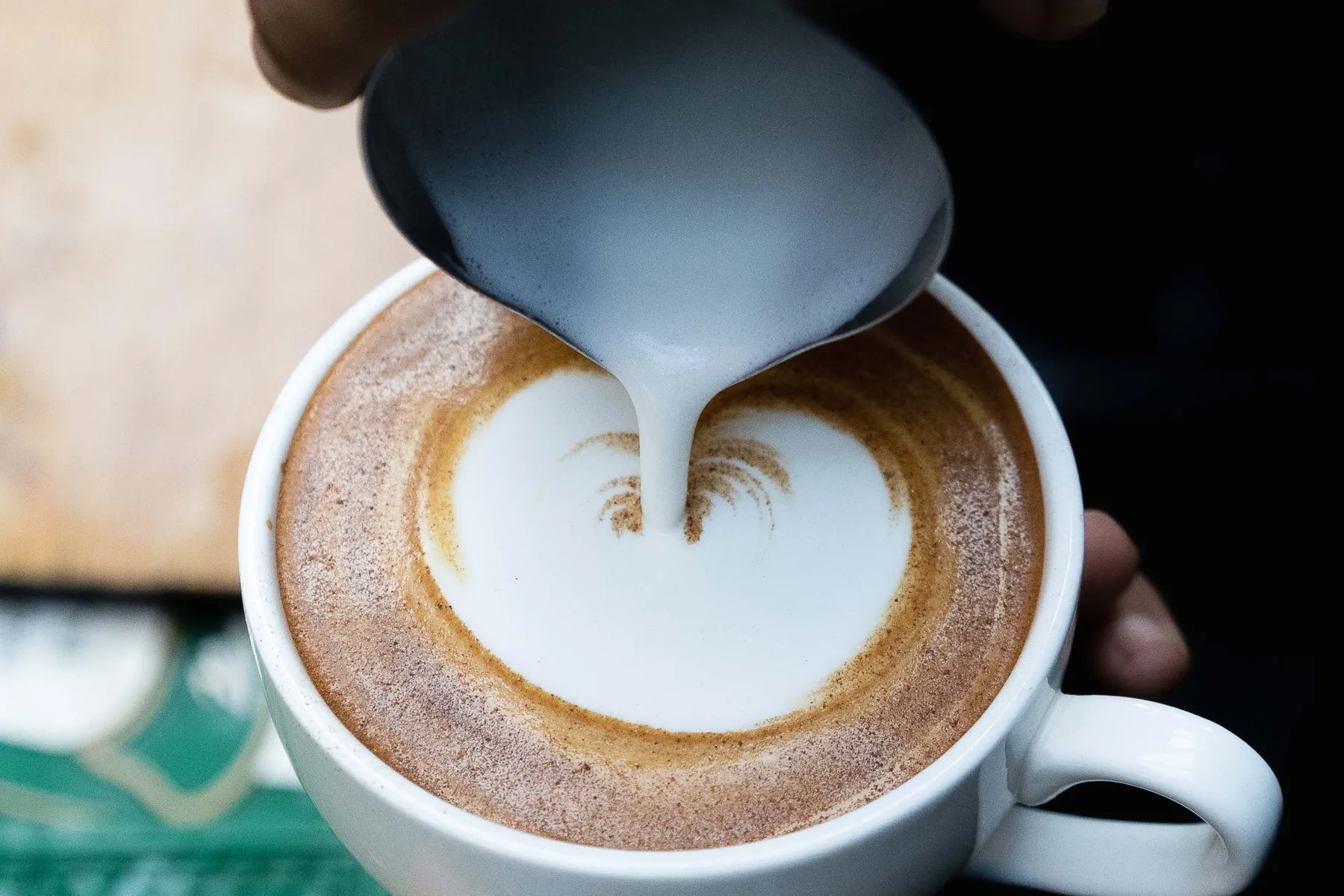 Latte art at the Coffee Shop