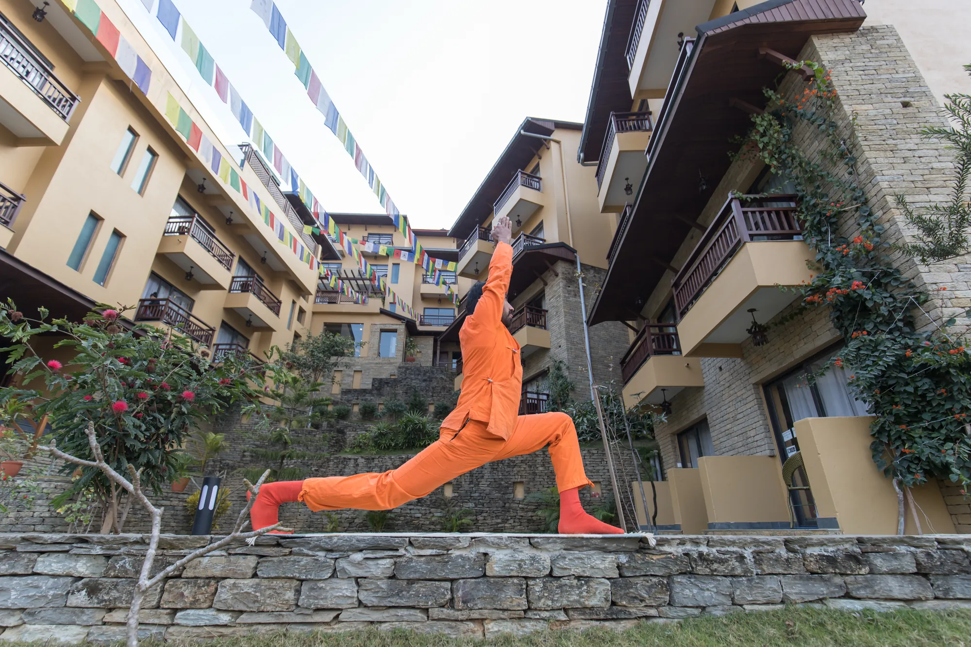 Yoga in the garden