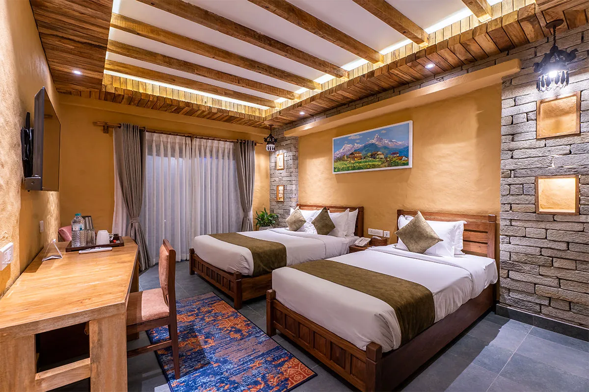 Interconnected Deluxe Room at Bar Peepal Resort