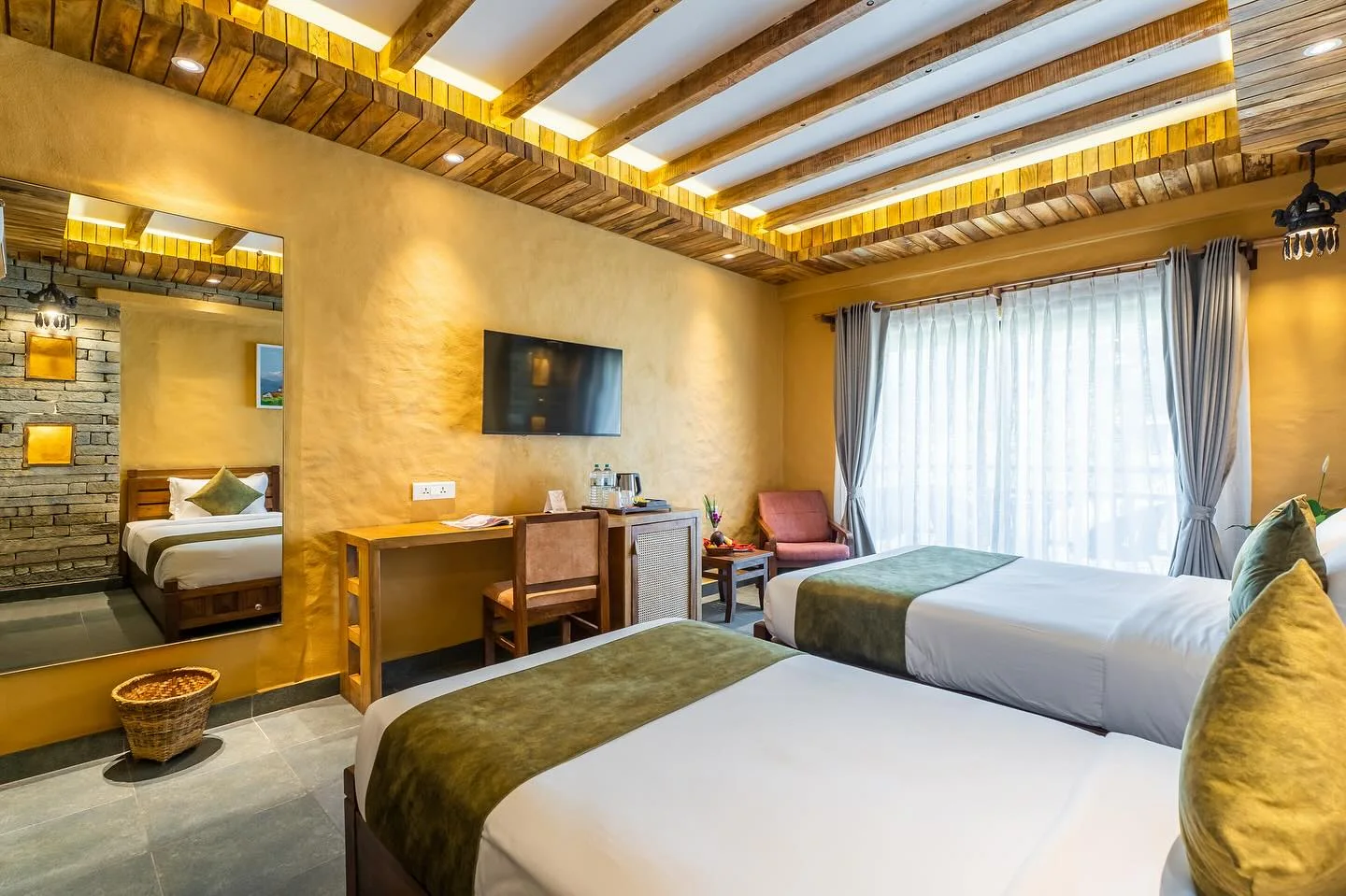 Executive Suite with seating and a wide window